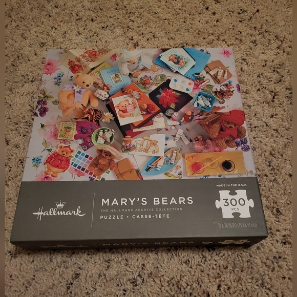 2) Hallmark Archive Collection Puzzles. Antique Cars & Mary's Bears - Picture 2 of 5